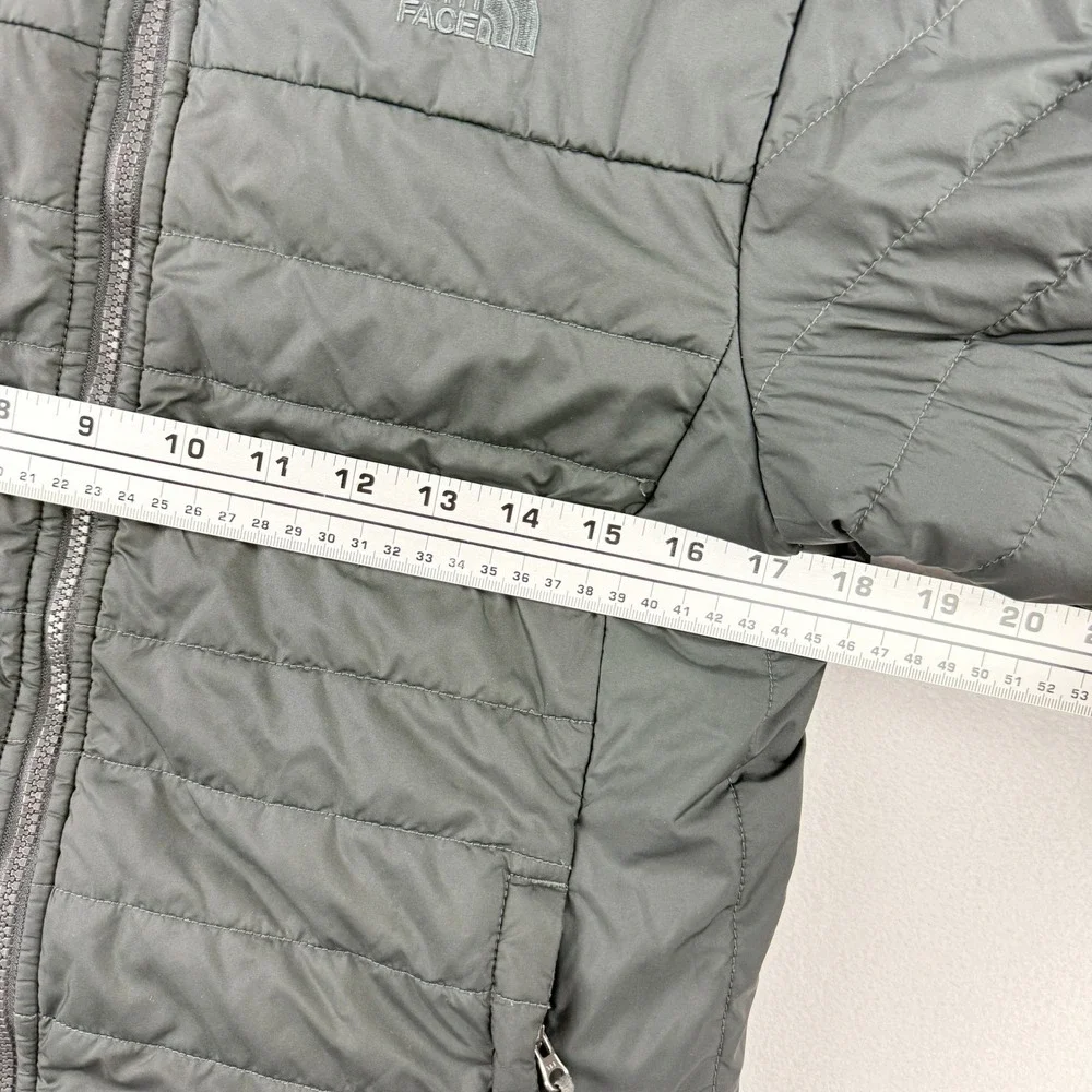 The North Face Big Girls Puffer‎ Jacket Reversible Size XL (18) Mossbud Fleece